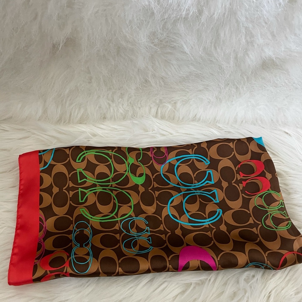 Beautiful like new Silk Coach scarf